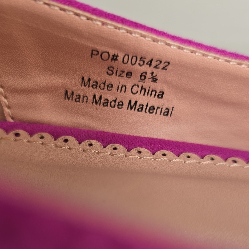 NWT Journee Golie Vibrant Magenta Suede Heels - Picture 5 of 8
